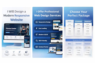 develop website for your business shop landing page