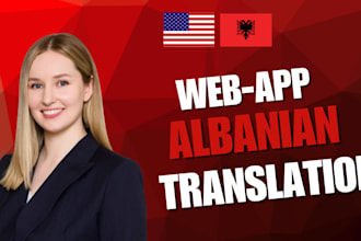 translate websites and apps english to albanian