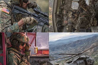 draw military themed illustrations