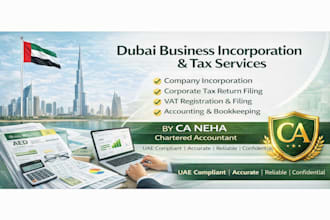 do uae company incorporation, vat, corporate tax return