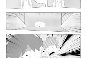 draw detailed webtoon or manga panels for you