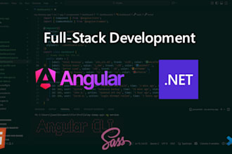 build a full stack web application with angular and dotnet