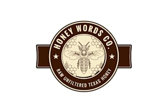 create wonderful and excellent honey logo design