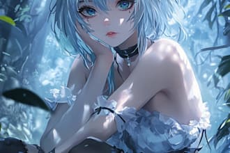 do custom anime art of your oc, character, and fanart