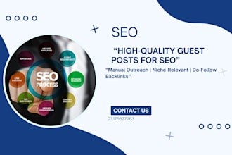 do high quality SEO guest post outreach with contextual backlinks