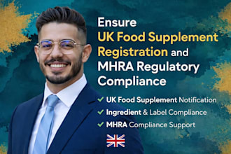 ensure UK food supplement registration and mhra regulatory compliance