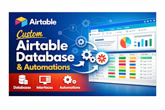 build an airtable database, interface and automation as an airtable expert