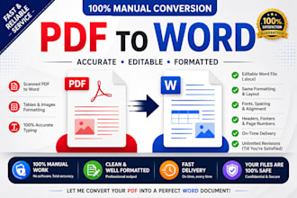 manually convert PDF to editable word with accurate formatting