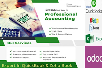 accounting bookkeeping, vat filing corporate tax