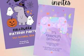 design for you birthday party invitation cards