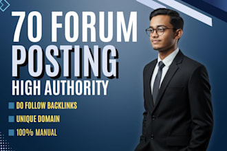 provide manual forum posting backlinks to high da pa websites
