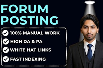 create powerful forum posting backlinks to boost website ranking