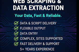 web scrape and extract data from websites