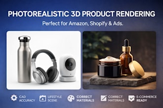 create photorealistic 3d product renders for ecommerce and marketing
