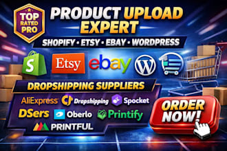 shopify ebay etsy wordpress product upload add etsy product listing