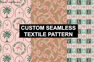 create print ready seamless patterns for fabric