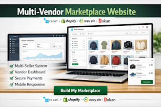 build cs cart shopify appy pie dokan multi vendor marketplace ecommerce website