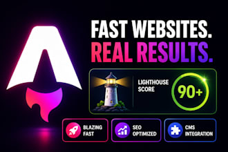 build a fast, SEO optimized and accessible astro website
