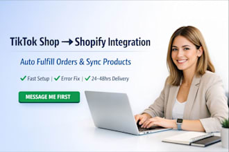 integrate tiktok shop to shopify auto fulfil orders  sync product