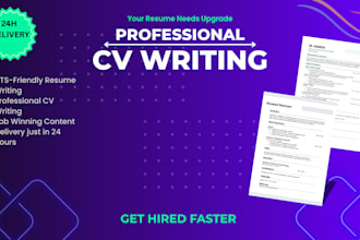 be your professional CV maker and ats resume writer