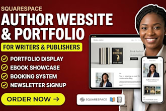 build book author website publishing writer portfolio squarespace author website