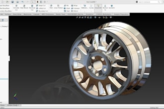 do automotive wheel designer,using solidwork and automotive cad mechanical model