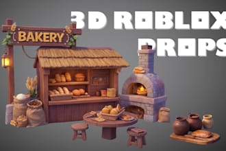 create custom roblox ugc accessories, item, props, asset for your roblox game