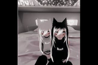 create a custom vrchat avatar vrc anime or furry 3d model nsfw or sfw