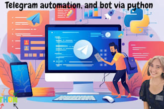 telegram automation, and bot via python