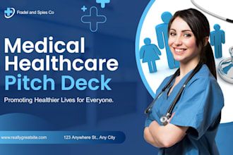 create healthcare pitch deck clinic startup deck patient care presentation brand