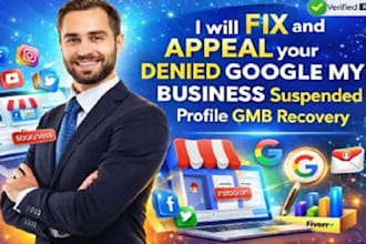 fix and appeal your denied google my business suspended profile gmb recovery
