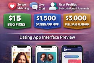 build a modern dating or matchmaking app with chat and subscriptions
