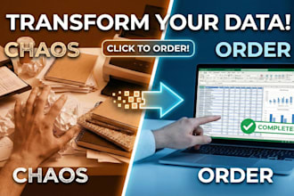 convert raw data into digital form and do all excel work