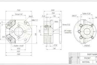 do technical drawing, line drawing, or manufacturing 2d drawing