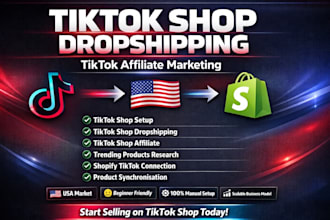 setup usa tiktok tik tok shop manager ads affiliate influencer shopify marketing