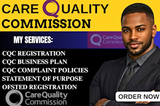 handle full cqc registration, compliance documents and business plan