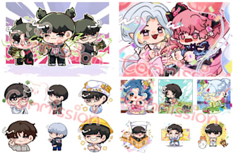 create custom chibi emotes for twitch and discord