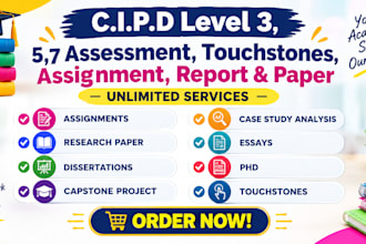 write essay, cipd level 3, 5, 7 assessment, touchstones, assignment, HR report
