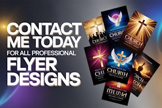 design professional flyers, church flyer, sport flyer,