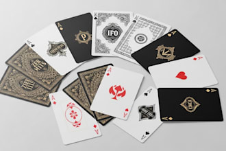 design custom playing cards, game cards, and tarot  card decks