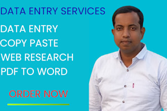 data entry,copy paste,web research