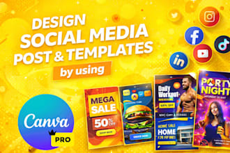 design social media posts using canva pro and ai to grow
