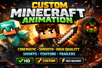 make minecraft animations at an acceptable quality