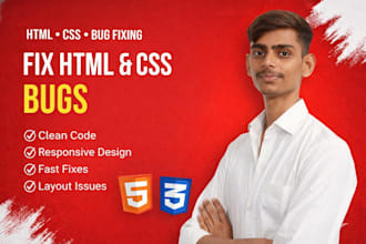 fix HTML CSS bugs and website layout issues