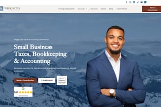 build squarespace accounting website financial advisor wealth management website