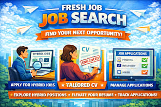fresh job search apply for hybrid job manage job application with enhance resume