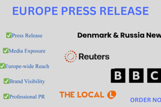 publish your press release in poland, sweden denmark russia and estonia sites