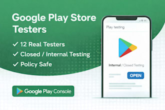 provide real testers for google play store testing
