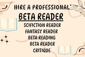 beta read literary fiction,critique fantasy story book