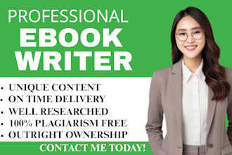 become your ebook writer book editor self help book writer children book writer